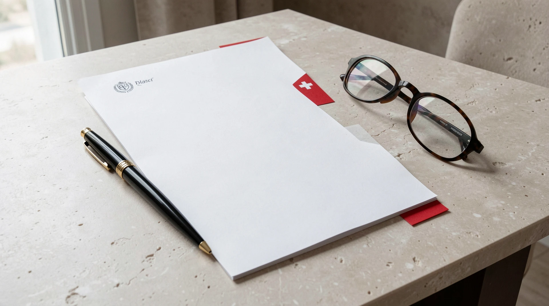 Dokument und Stift als Symbol für klare Nutzungsbedingungen